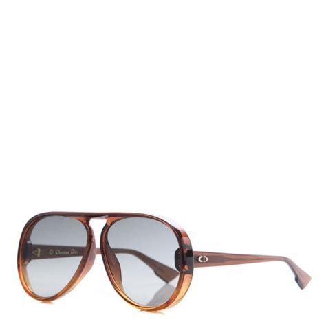 CHRISTIAN DIOR Acetate Lia Sunglasses Brown 